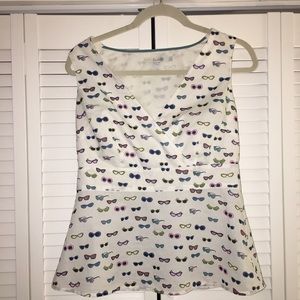 Boden Sunglasses Peplum Top